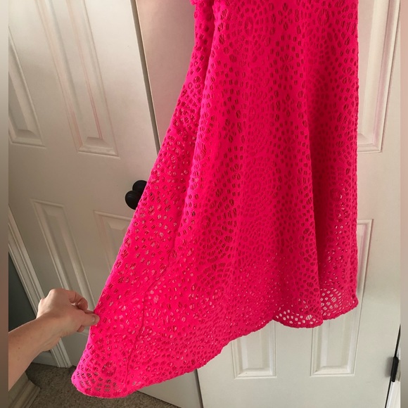 Lilly Pulitzer Callisto Lace Pink Dress - Size 0 - Picture 3 of 8